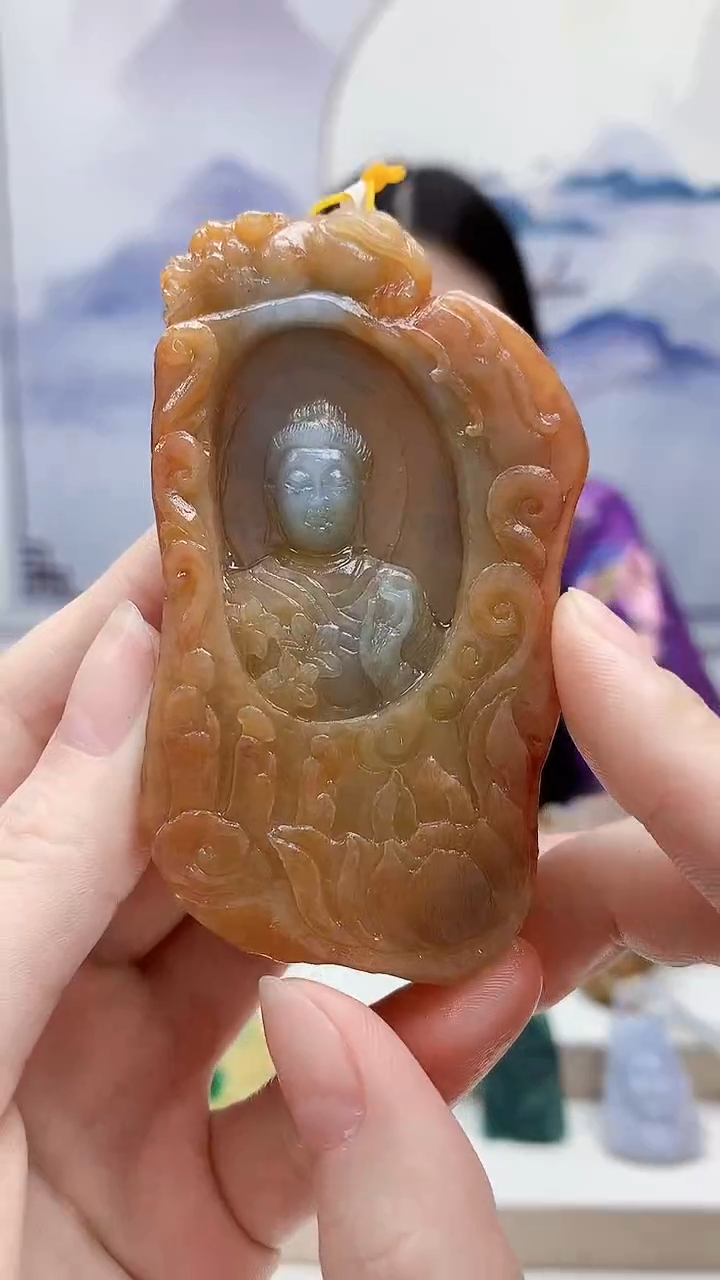 未镶嵌定制翡翠4812ry-毛货挂件45