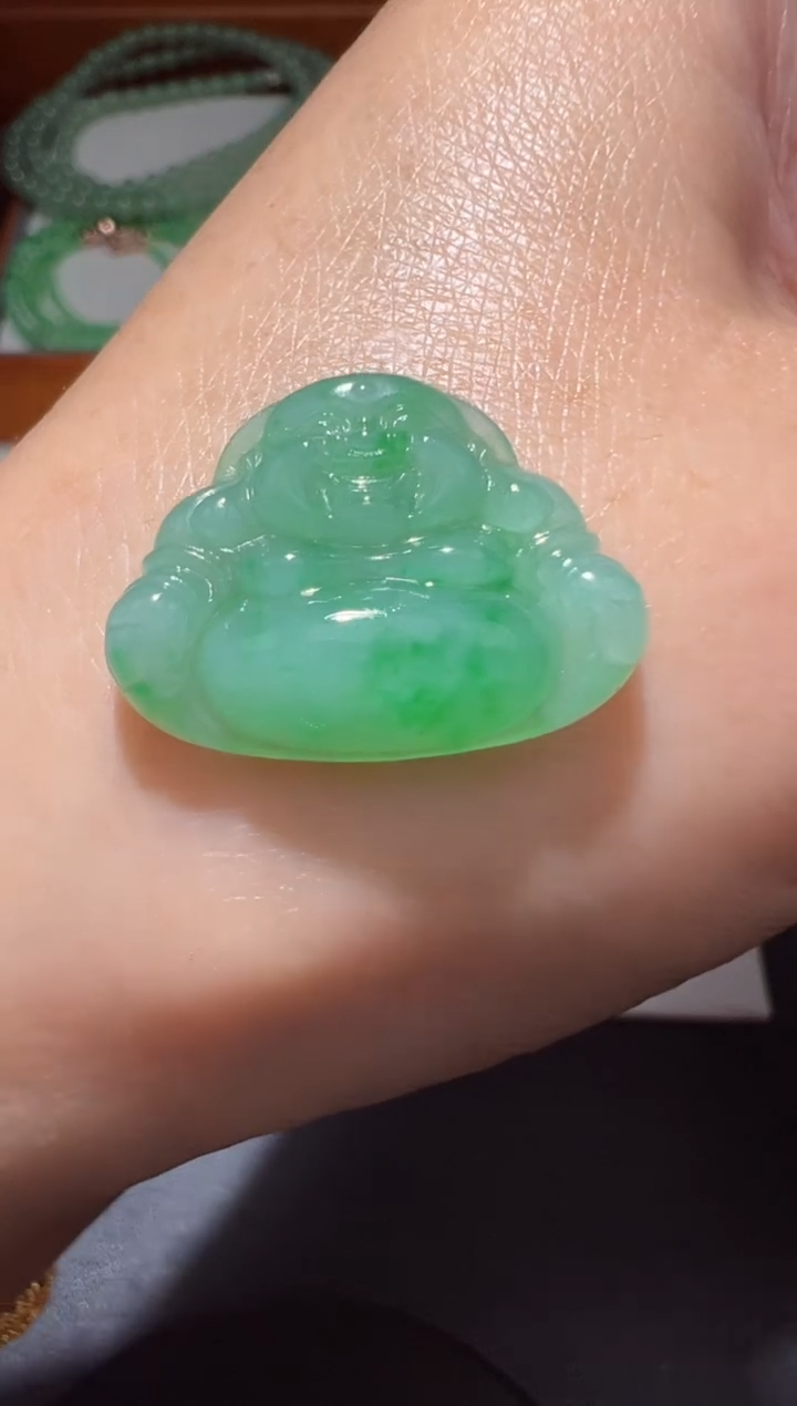 【闪购商品】定制翡翠未镶嵌16*21.9*4.7佛公