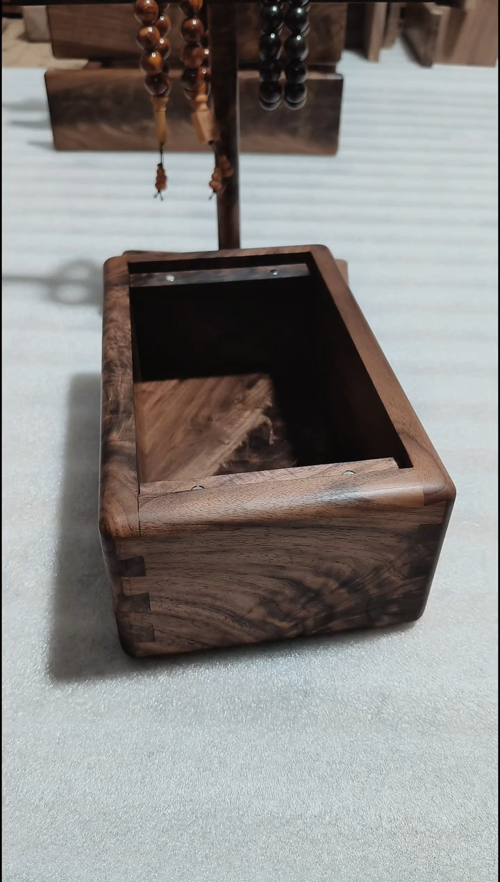 核桃木/黑胡桃（胡桃木）木头款纸巾盒