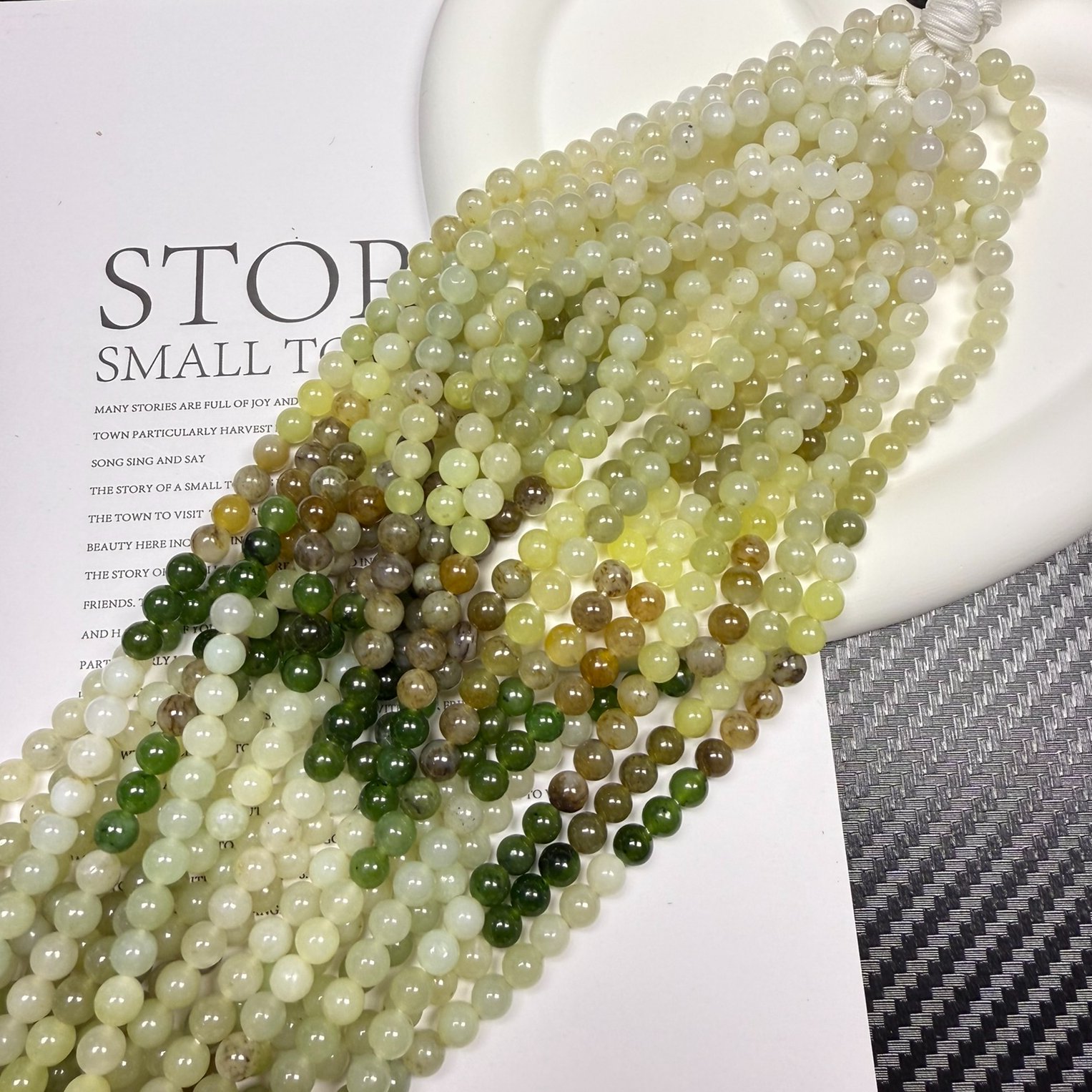 和田玉项链渐变多宝天然国风时尚百搭