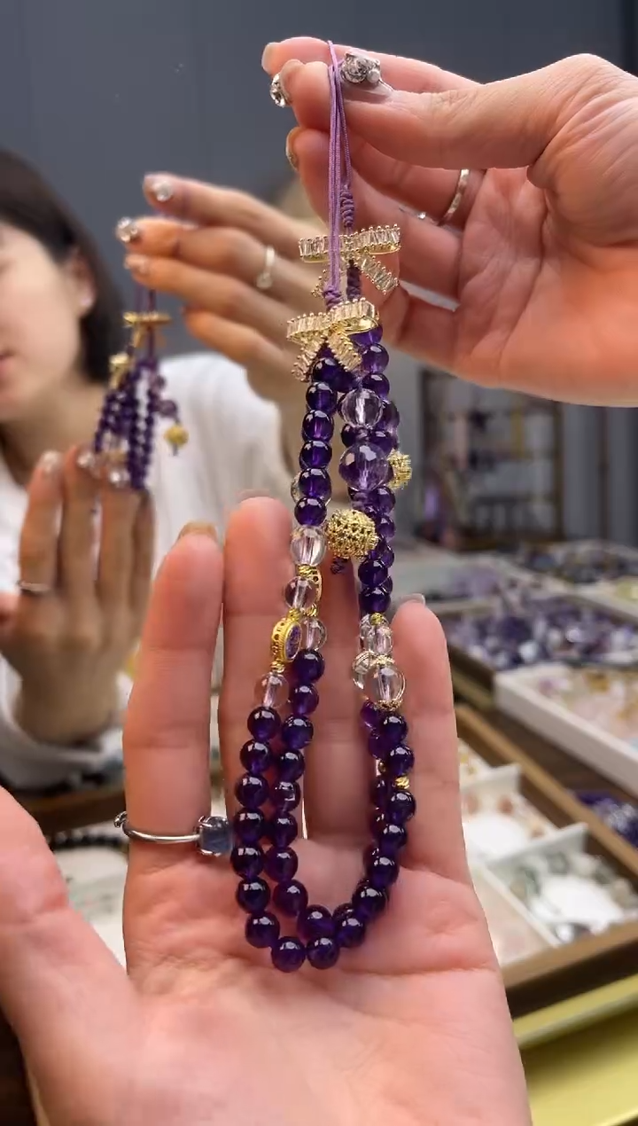 【闪购商品】水晶手链合金紫水晶