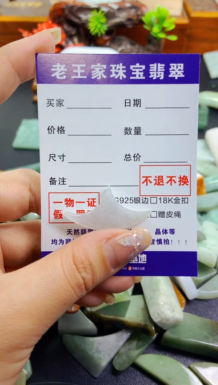 【闪购商品】翡翠颈饰未镶嵌料子