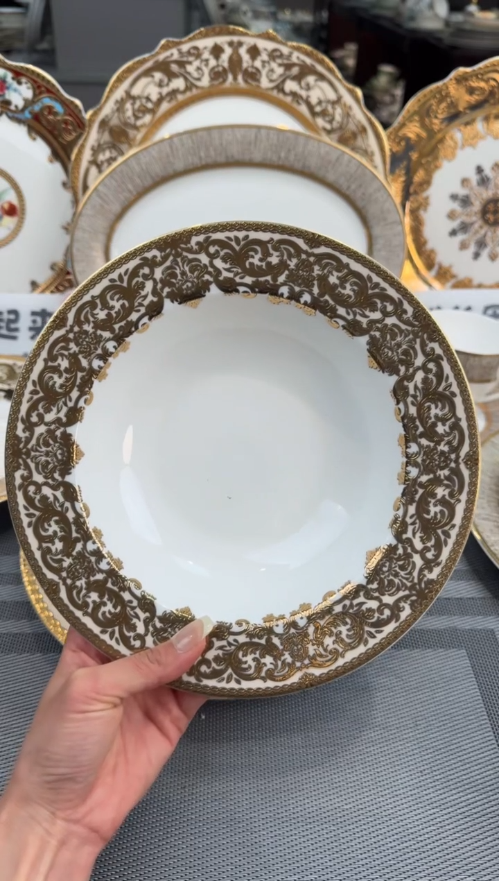 【闪购商品】瓷片8.5寸草帽盘2个  福利价  福利价