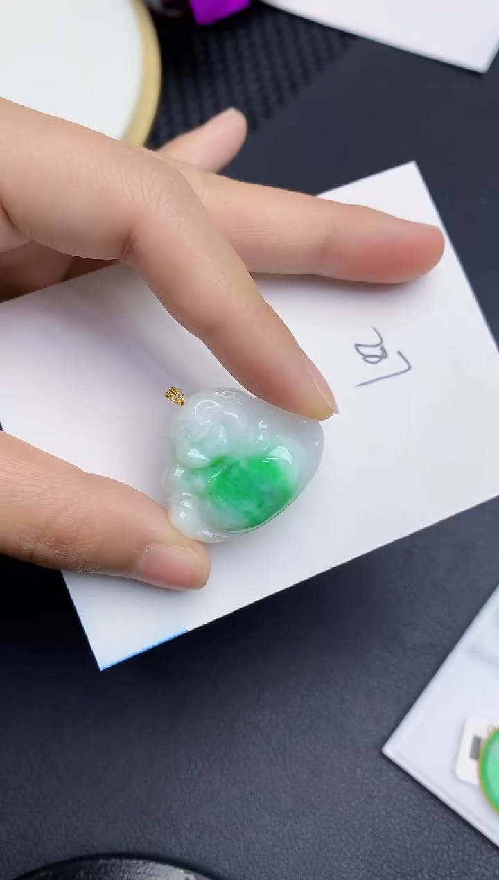 【闪购商品】翡翠颈饰18K金镶嵌000000000