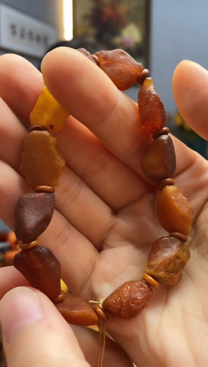 手链琥珀未镶嵌手串