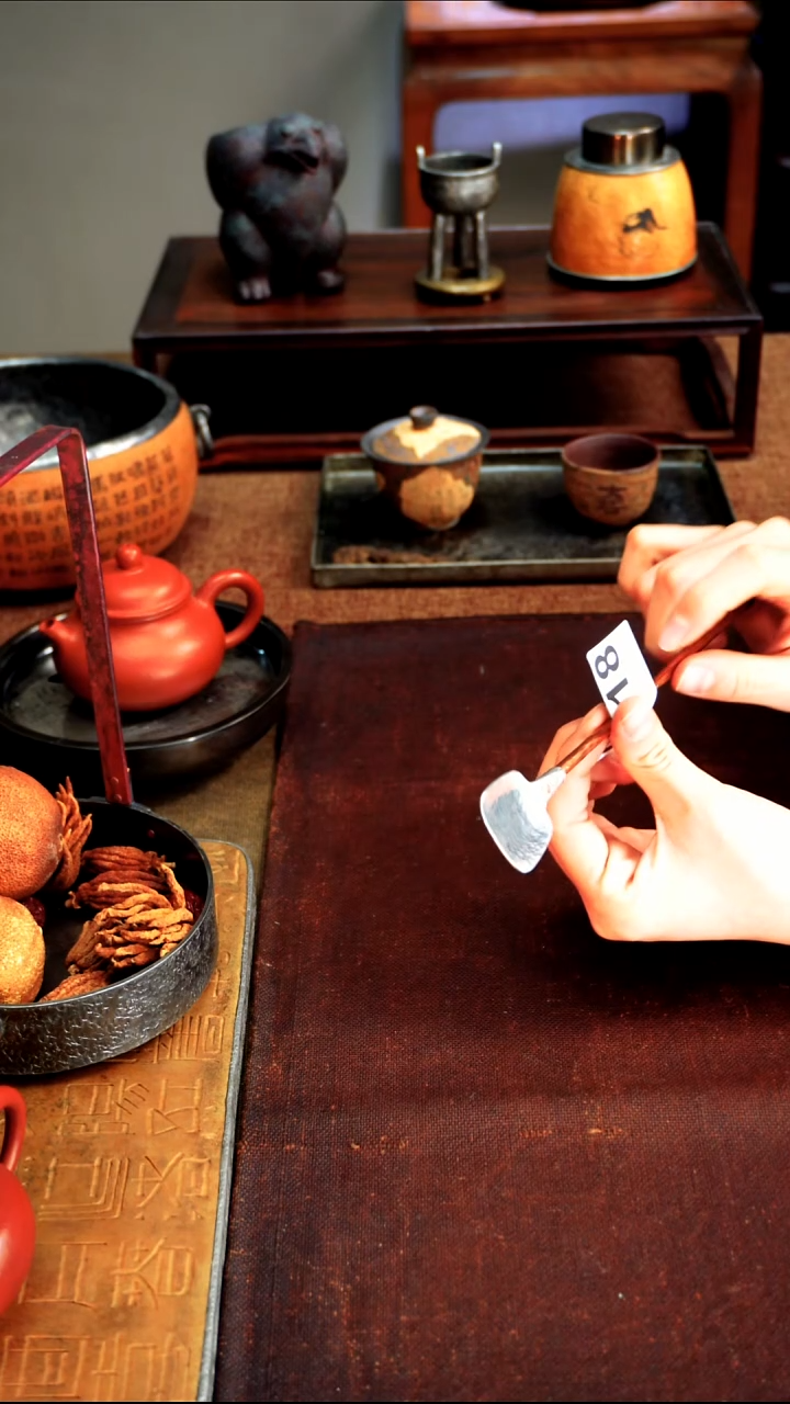 0418紫铜柄纯锡茶铲