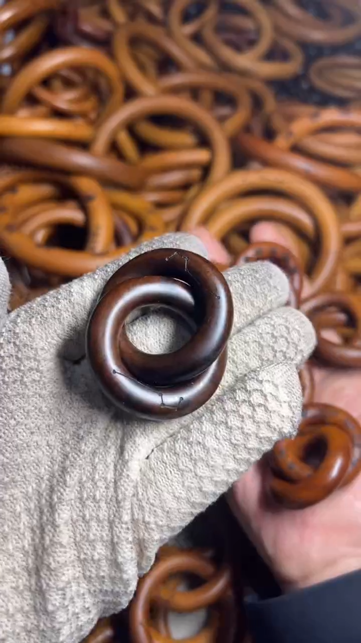 【闪购商品】枣木雷击枣木乾坤圈玉化内径25一物一拍