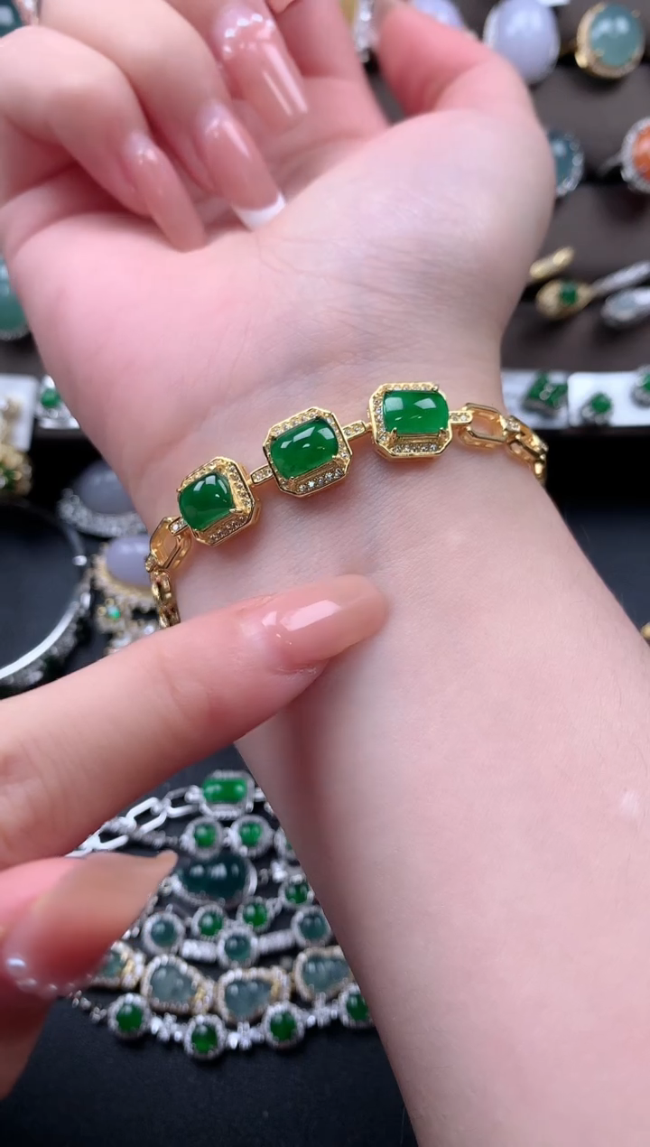 【闪购商品】翡翠戒指银S925镶嵌4124121