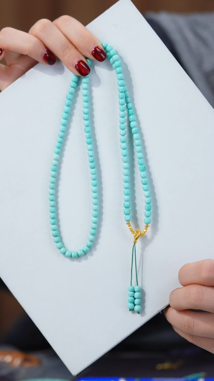 【闪购商品】绿松石项链18K金镶嵌1