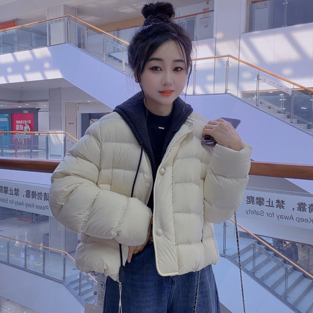 丹丹精选--25005新款可拆卸衣领百搭时尚羽绒外套