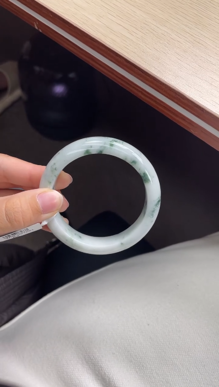 未镶嵌手镯翡翠01#天然A货翡翠手镯54-55圈口