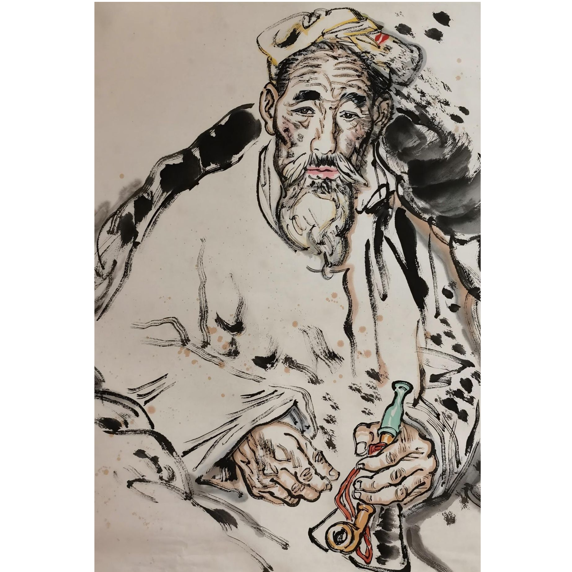 【辽拍】V250709-2-778《人物》（4.2平尺)  纸本镜片 DD12