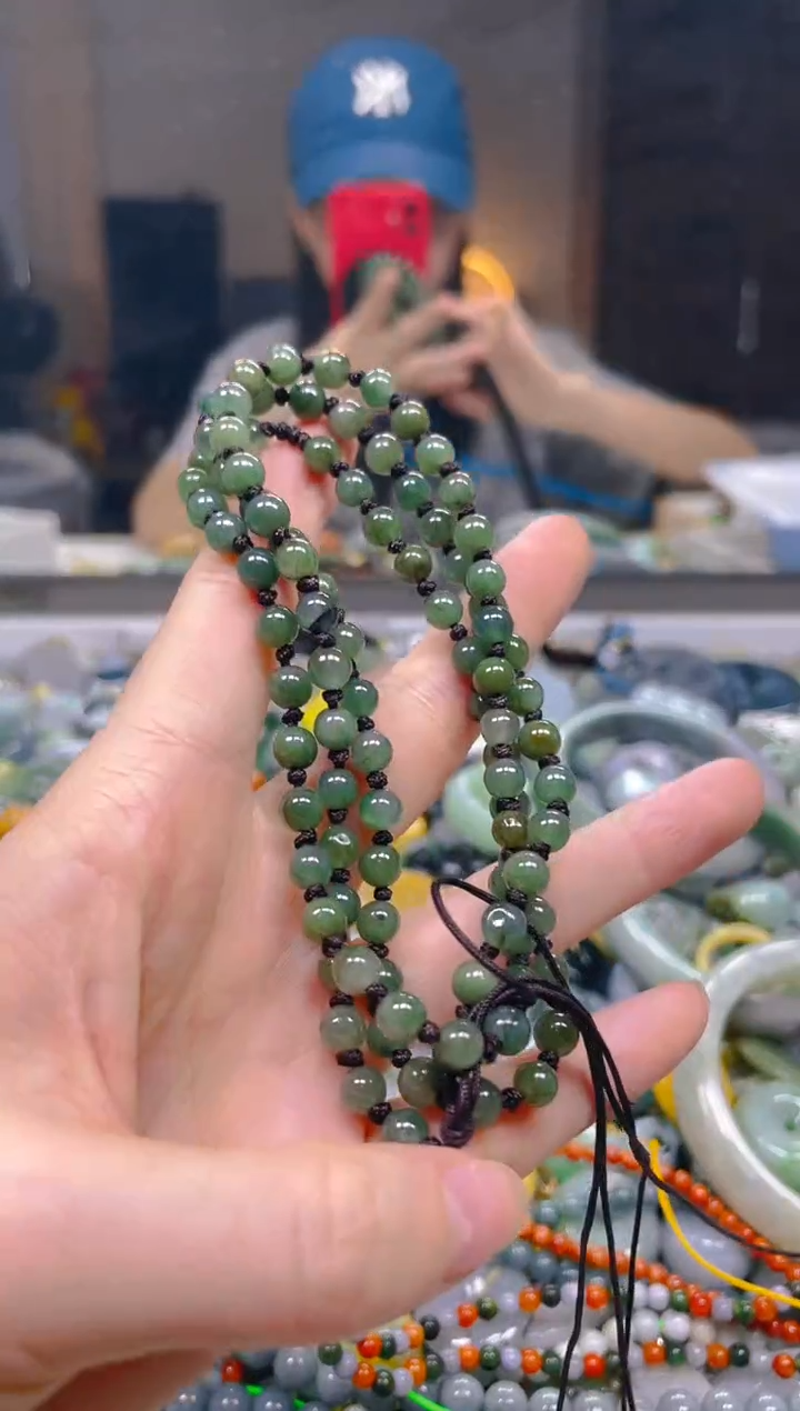 翡翠未镶嵌颈饰5mm/K/翡翠A货一图一物