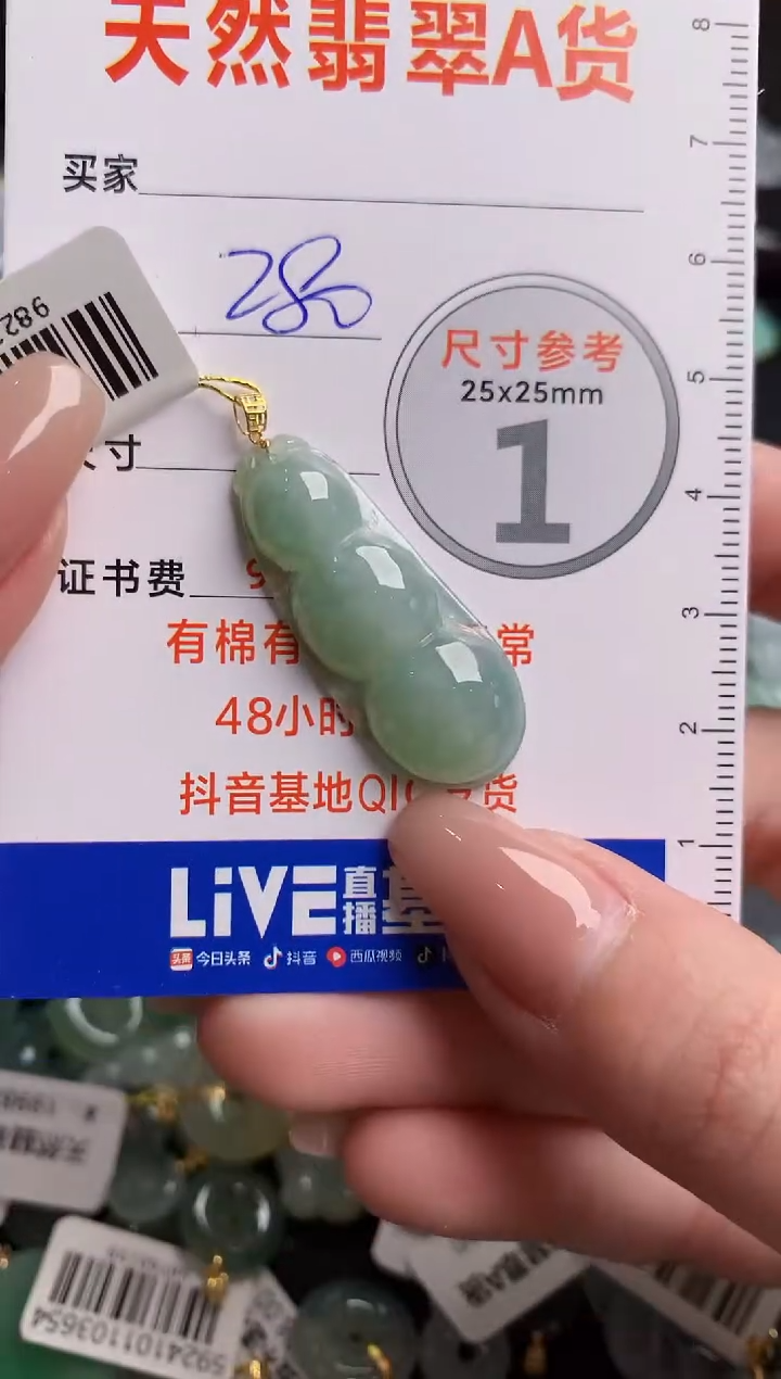 【闪购商品】翡翠颈饰18K金镶嵌0027574009