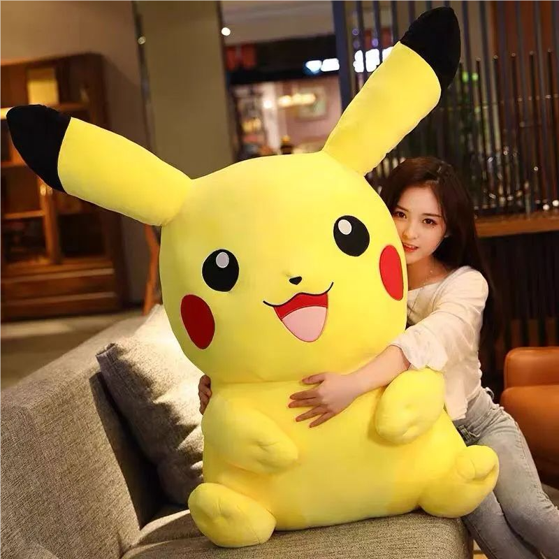 皮卡丘可爱毛绒玩具比卡丘公仔布娃娃女生玩偶睡觉儿童生日礼物