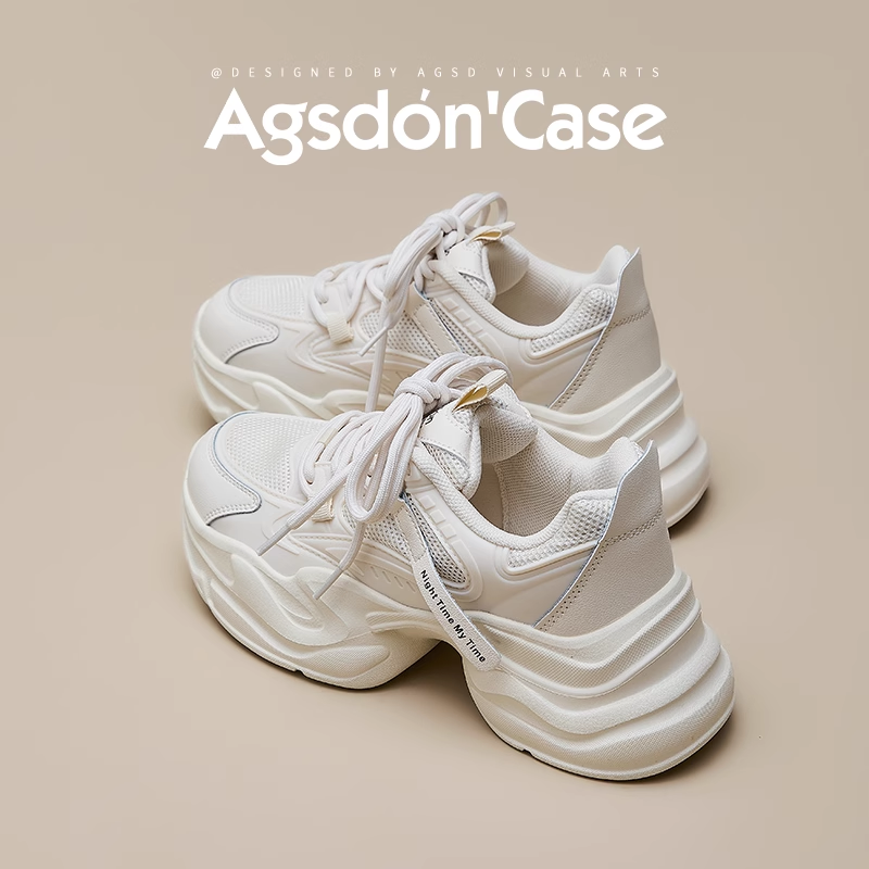 /奥古狮登老爹鞋女2025新款春夏季厚底增高百搭网红时尚高颜值Q