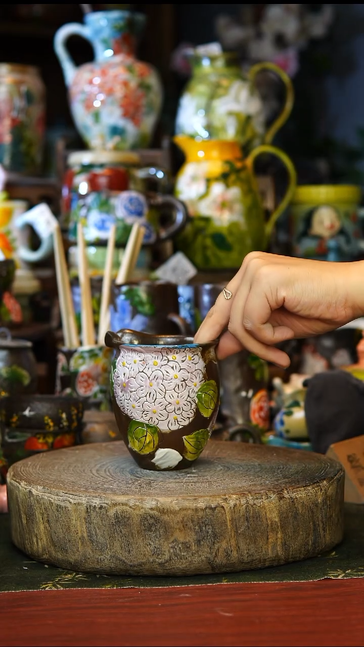 陶瓷244景德镇手工手绘釉下彩