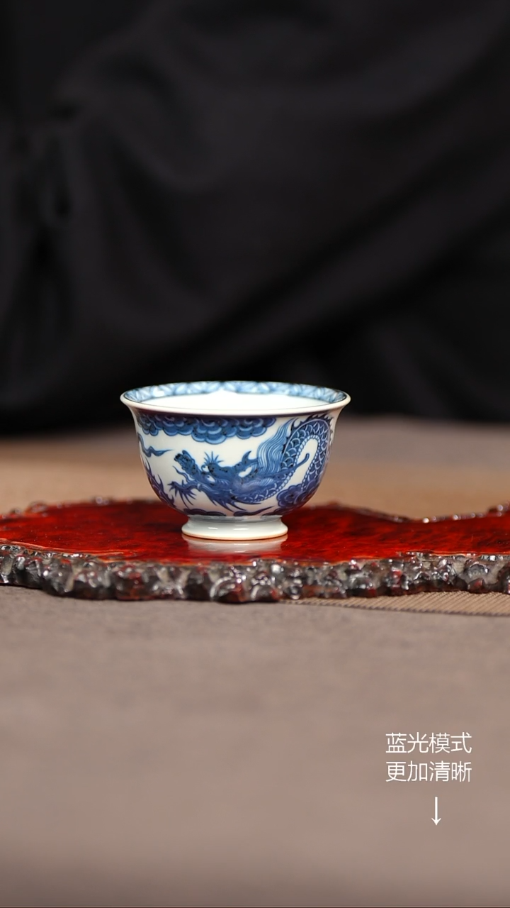 其他陶瓷九*里景德镇陶瓷鱼藻单杯 容量80cc