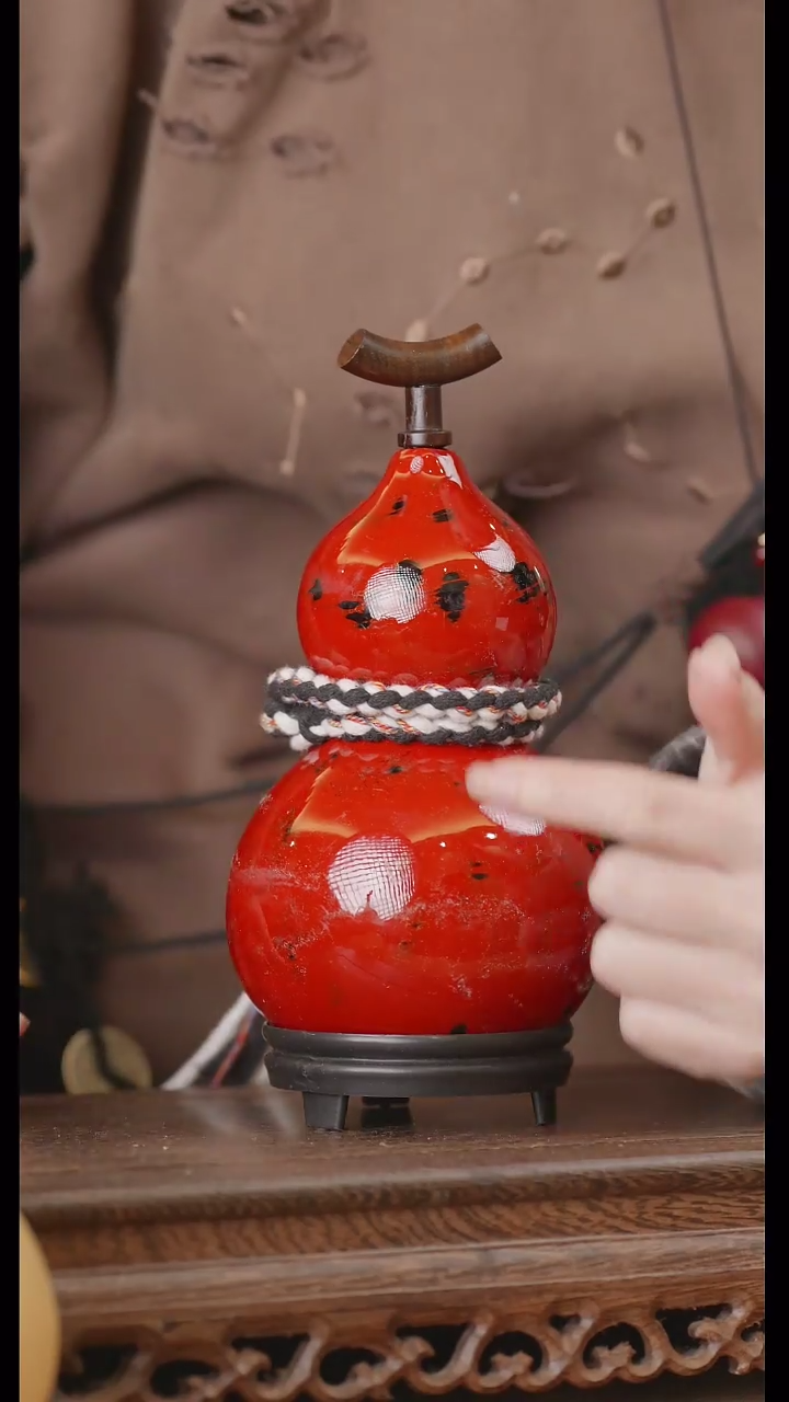 【闪购商品】298号精品天然大漆工艺防渗内胆酒葫芦~