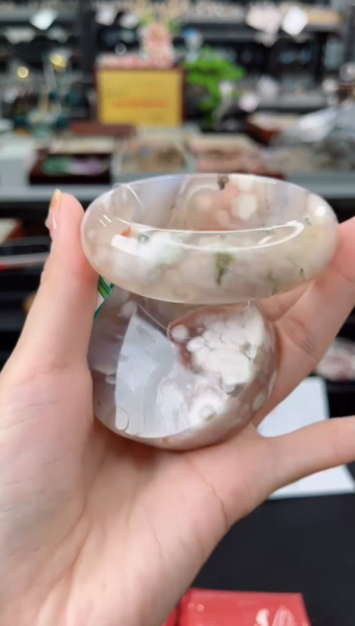 【闪购商品】石英质玉手镯未镶嵌57圈口（赠品镯心）3571167