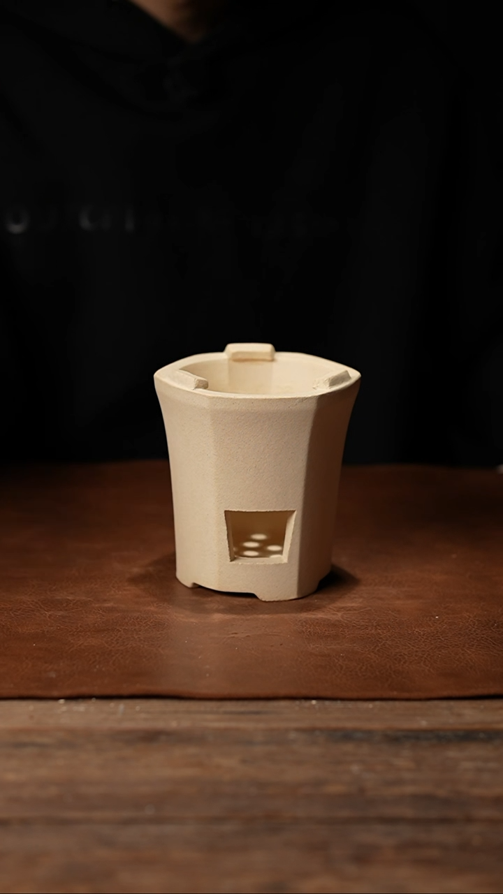 005六边收腰白泥炉