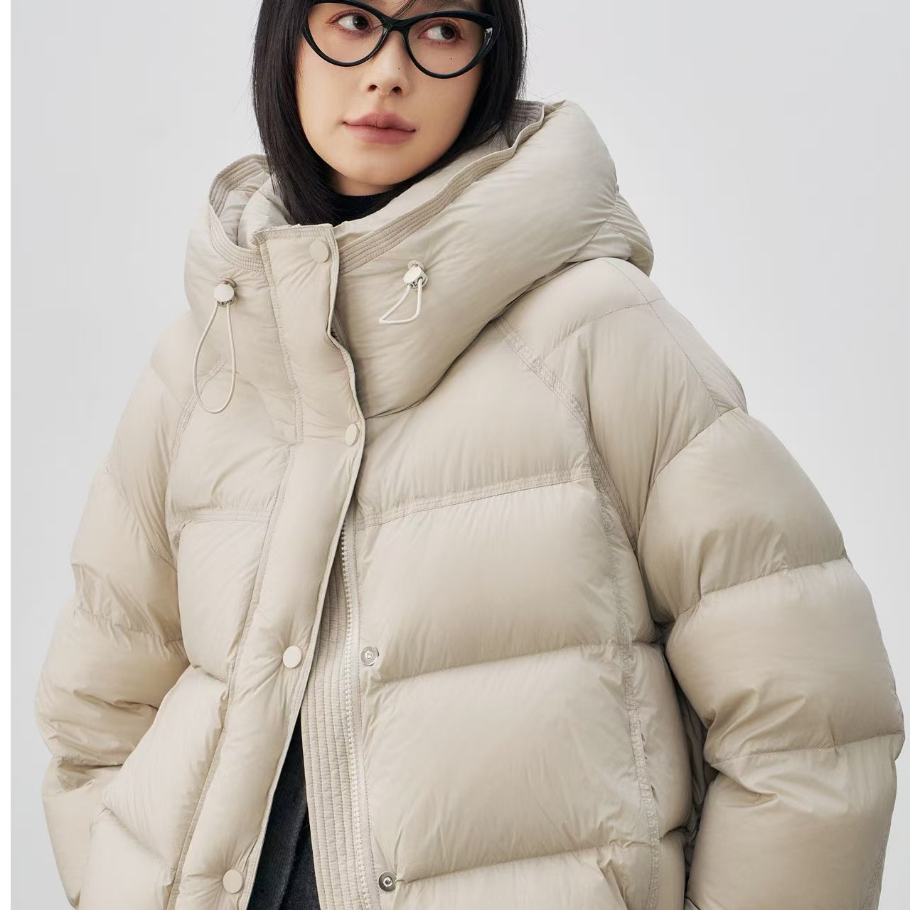 爆款90白鸭绒泡芙羽绒服