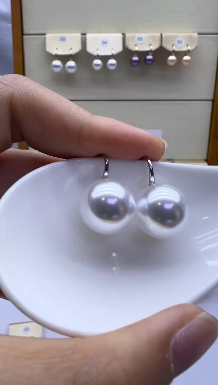 未镶嵌耳饰淡水珍珠 095