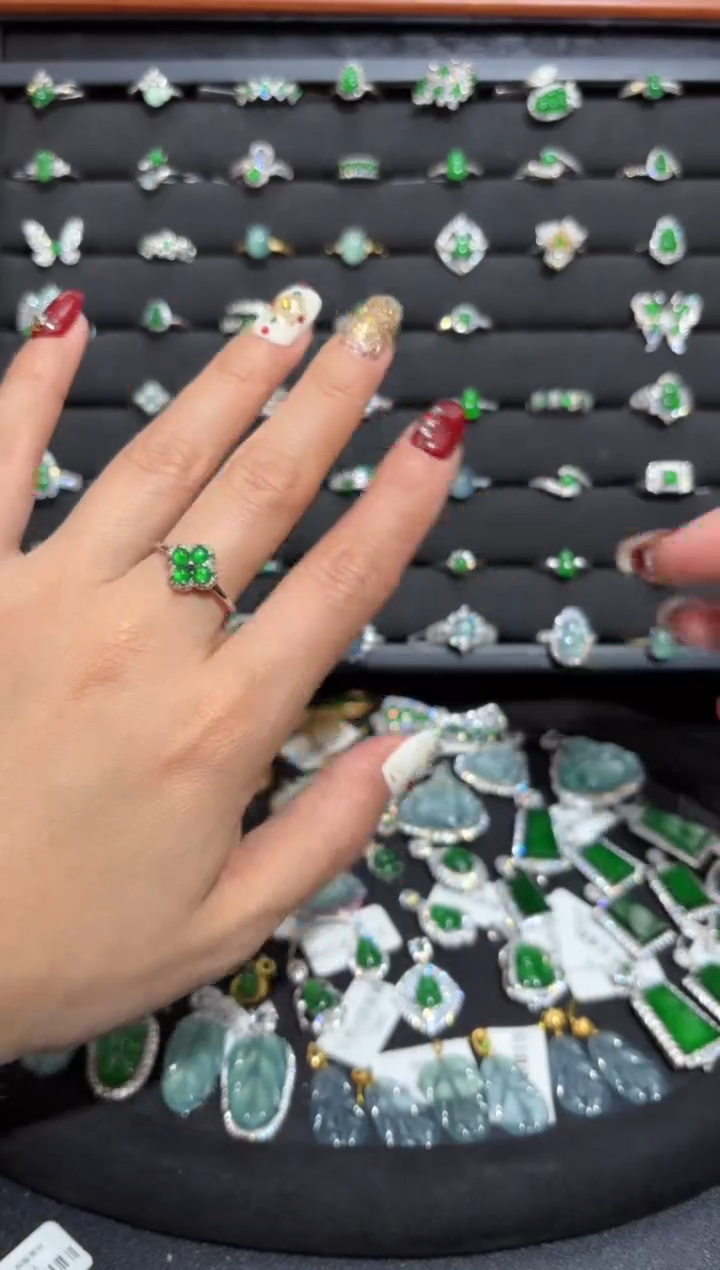 【闪购商品】翡翠颈饰银S925镶嵌蛋面/支持复检/一件