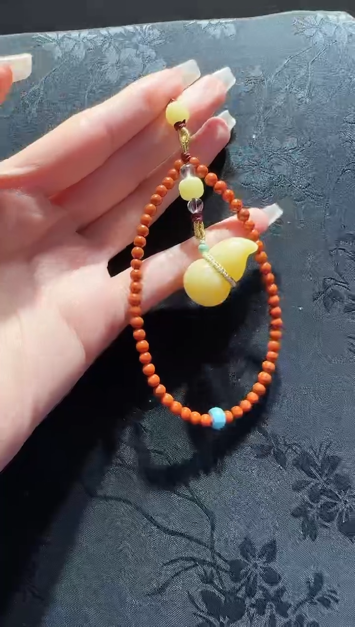 【闪购商品】南红玛瑙手机链未镶嵌南红手机链