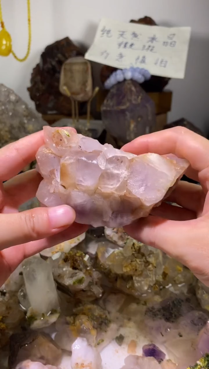 未镶嵌珠宝半成品水晶10号436g四川超七花园水晶
