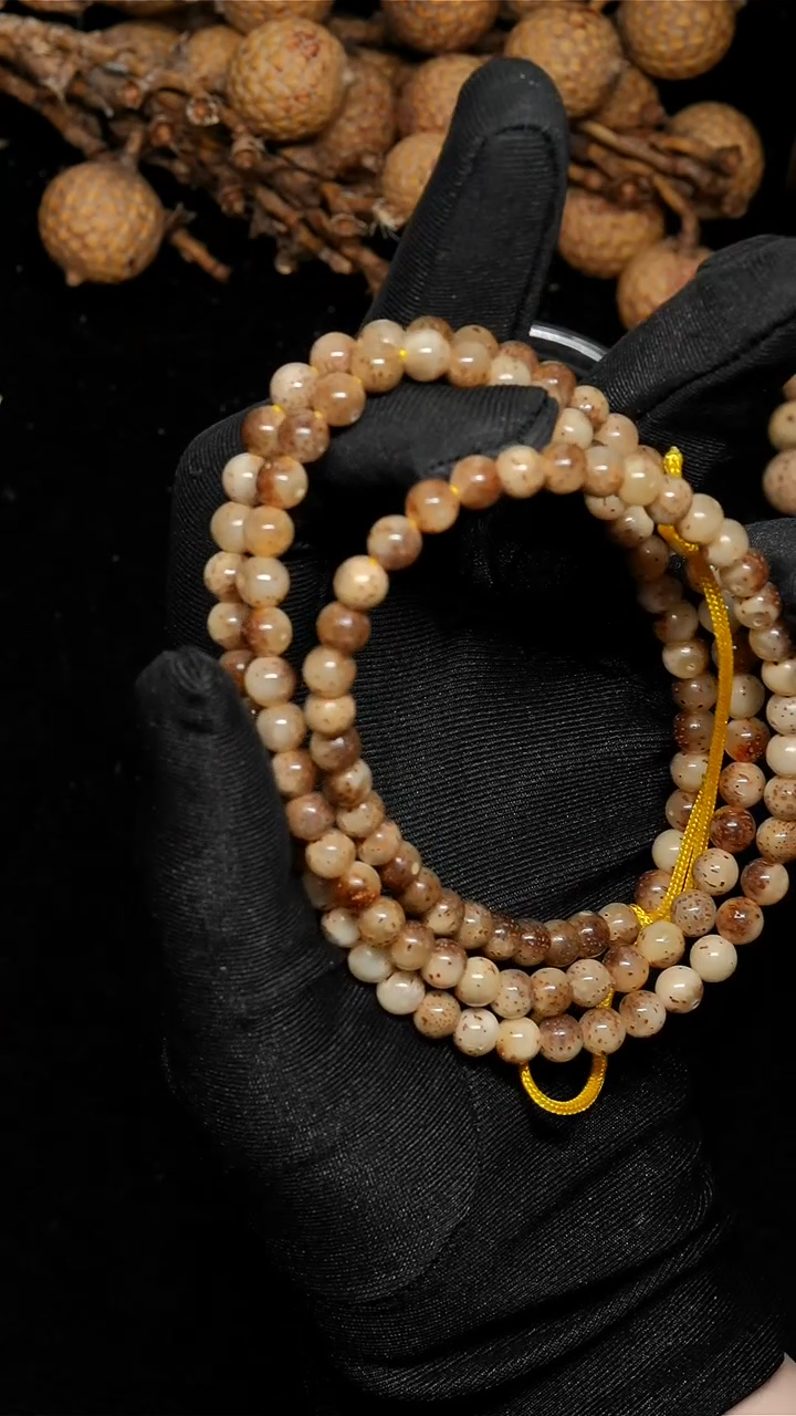 手串星月菩提6圆108多圈龙珠-688