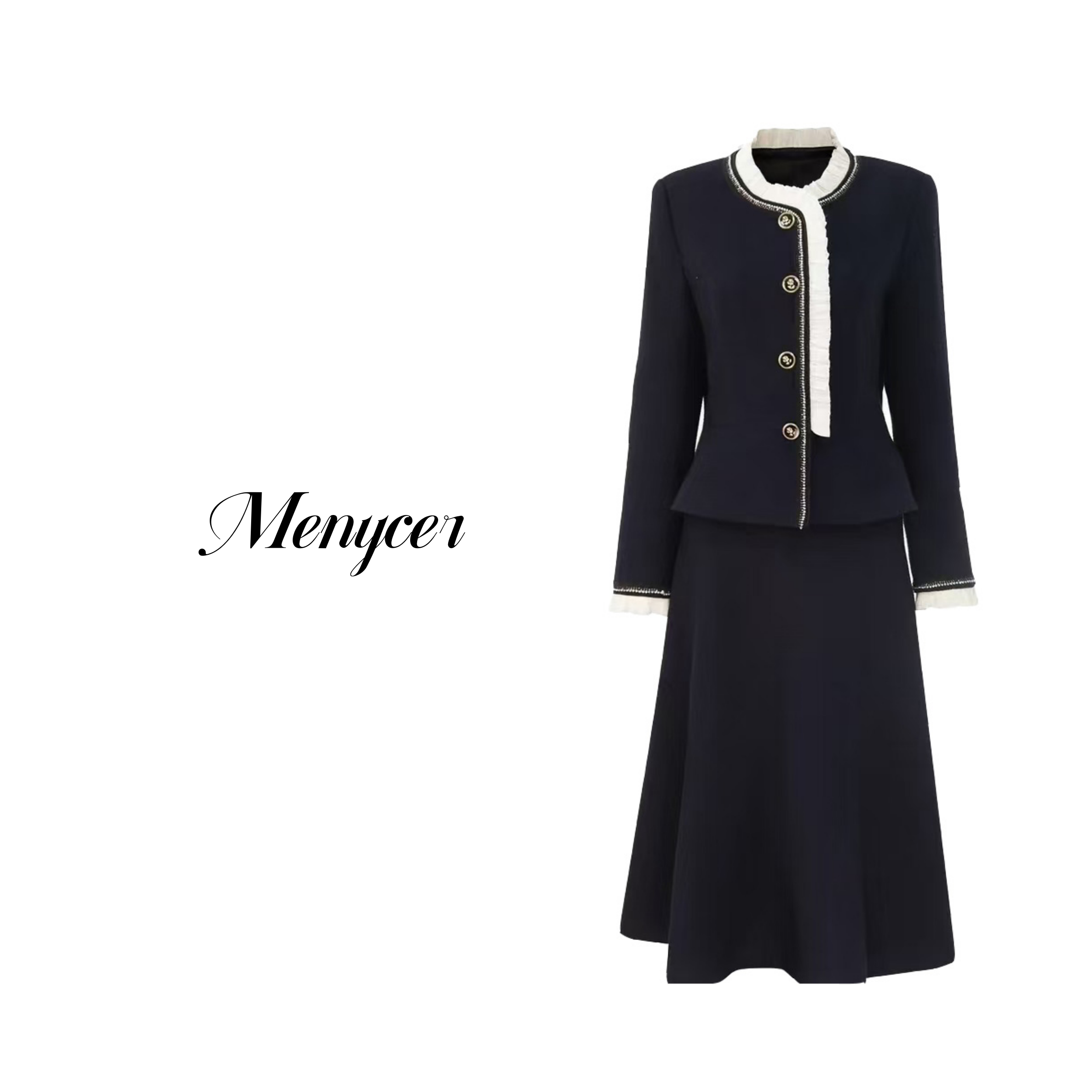 XM240521-设计师款休闲百搭气质优雅通勤套装