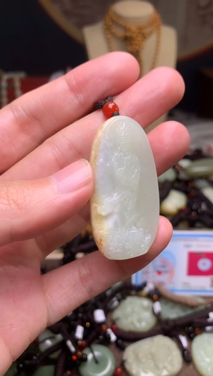 颈饰未镶嵌和田玉新疆料青海料清水和田玉吊坠