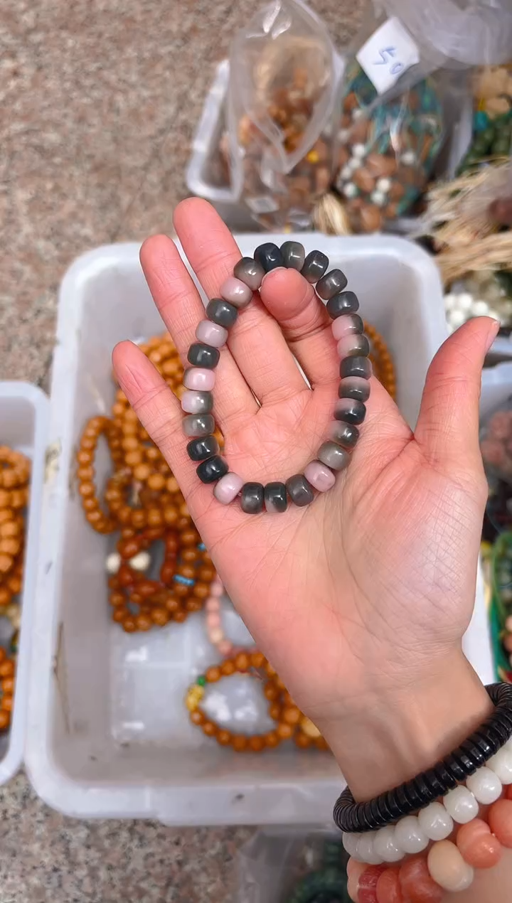 吊坠菩提根/象牙果紫色药片单圈