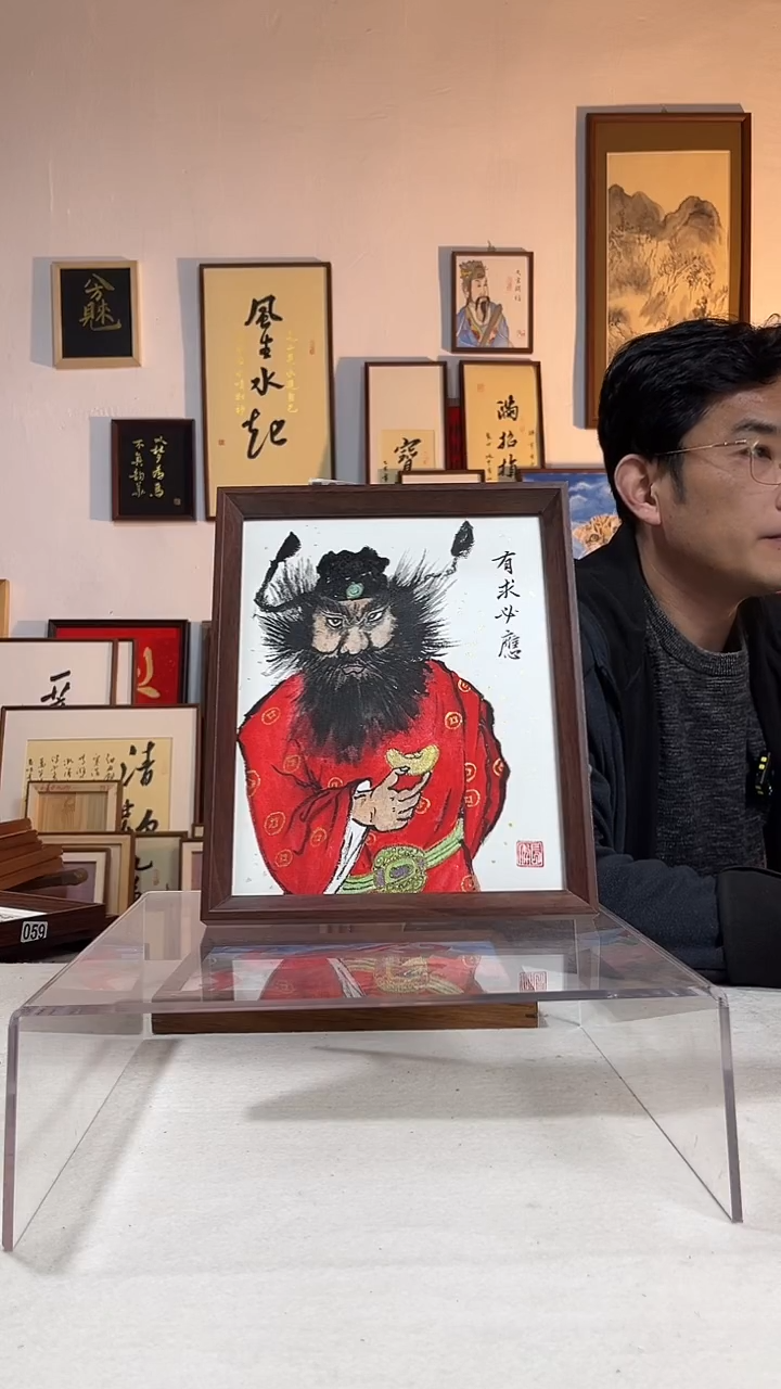 国画手写手绘文创书画作品10寸