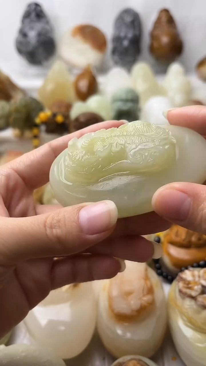 石材古青石棉纹正常不退换霸王貔貅