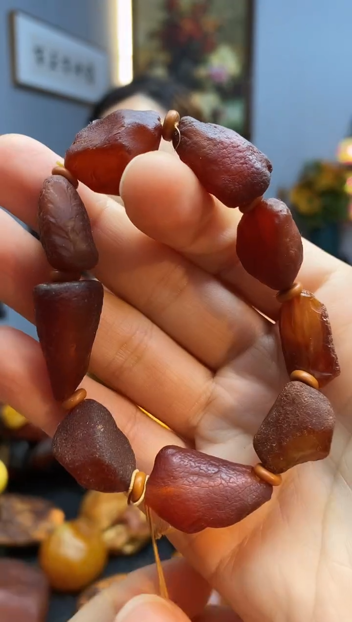 手链琥珀未镶嵌手串