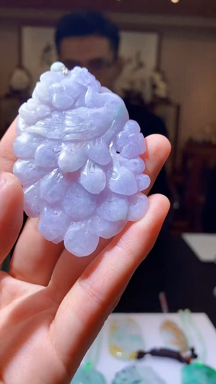 【闪购商品】定制翡翠未镶嵌1085hm-毛货挂件11