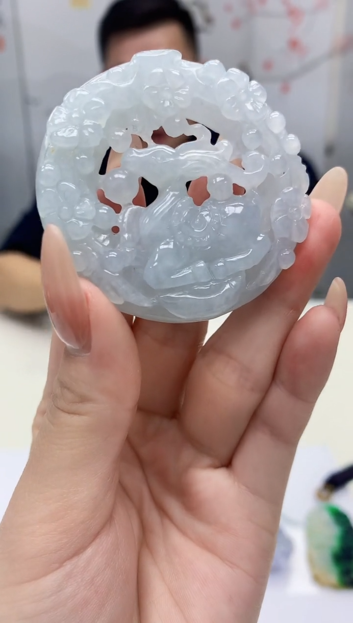 【闪购商品】定制翡翠未镶嵌5152jj-毛货挂件6