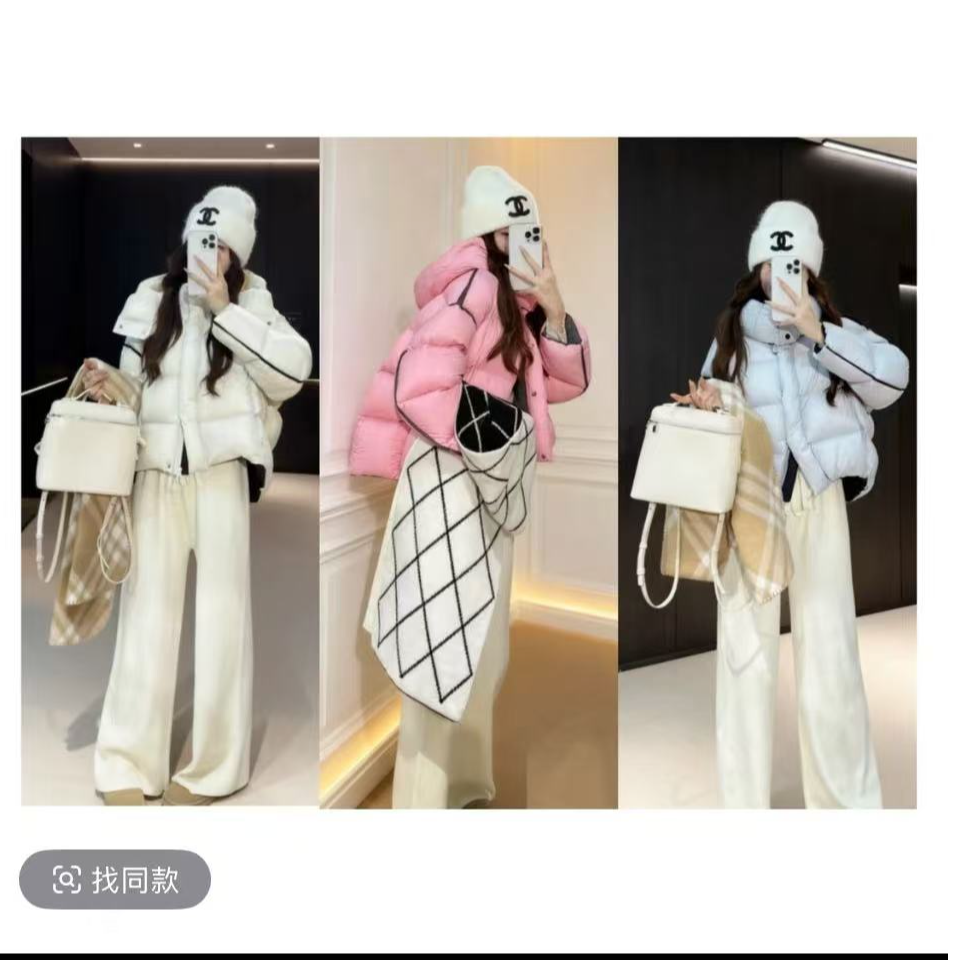 冰岛之恋，白鸭绒羽绒服泡芙零感宽松显瘦