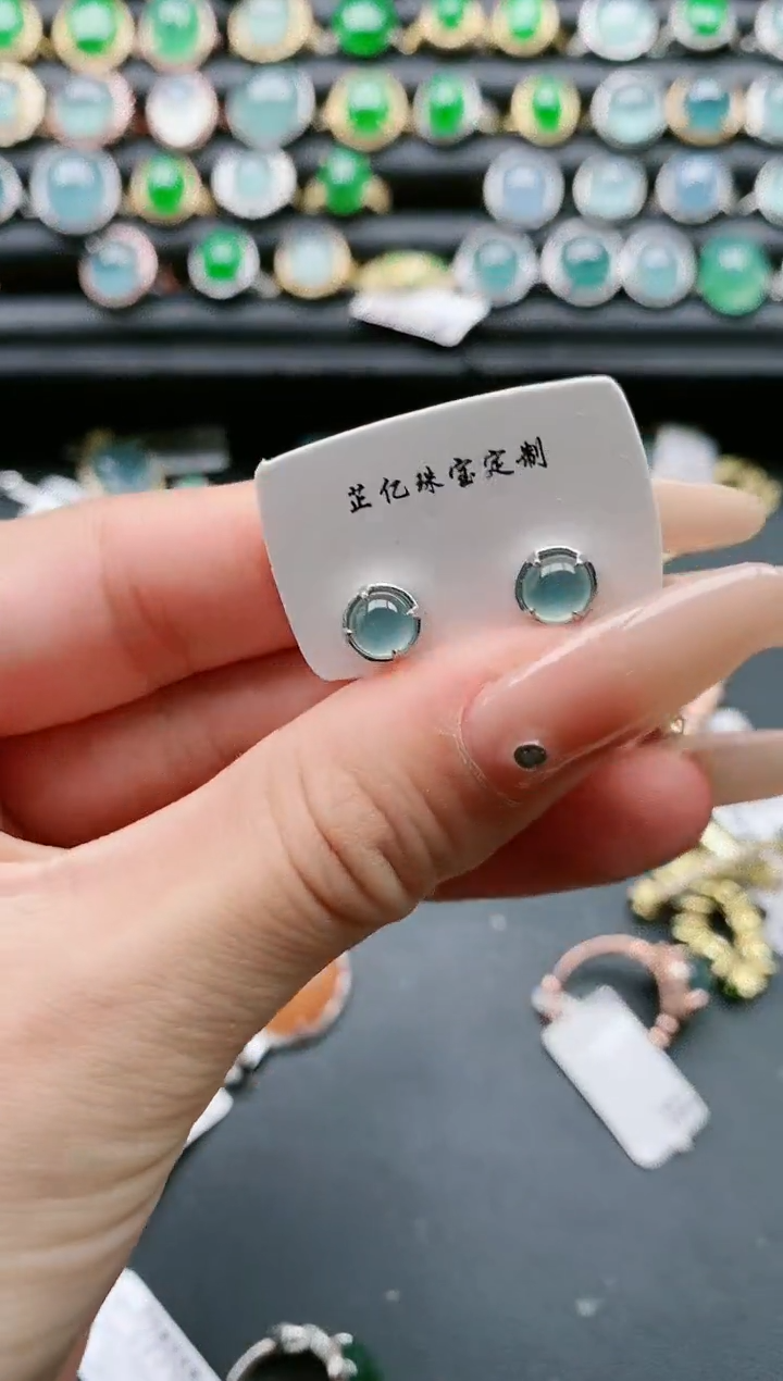 【闪购商品】翡翠戒指银S925镶嵌111111111