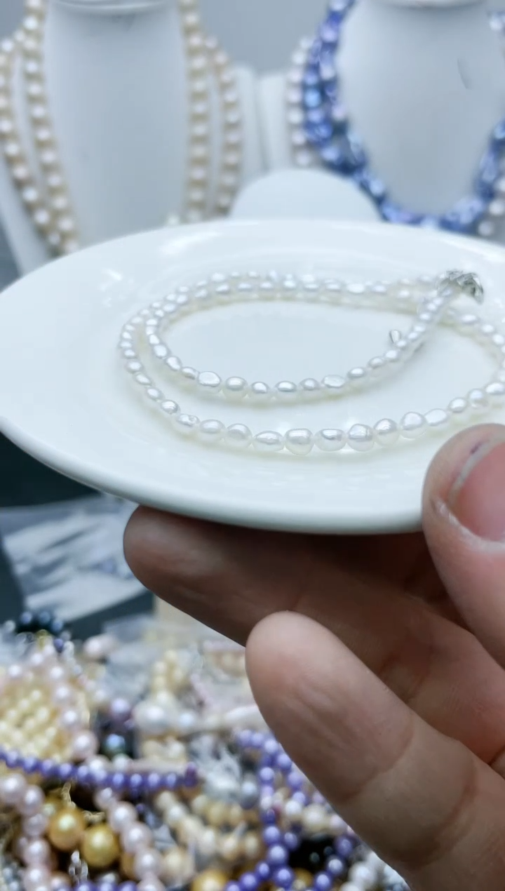 【闪购商品】淡水珍珠颈饰钛钢1