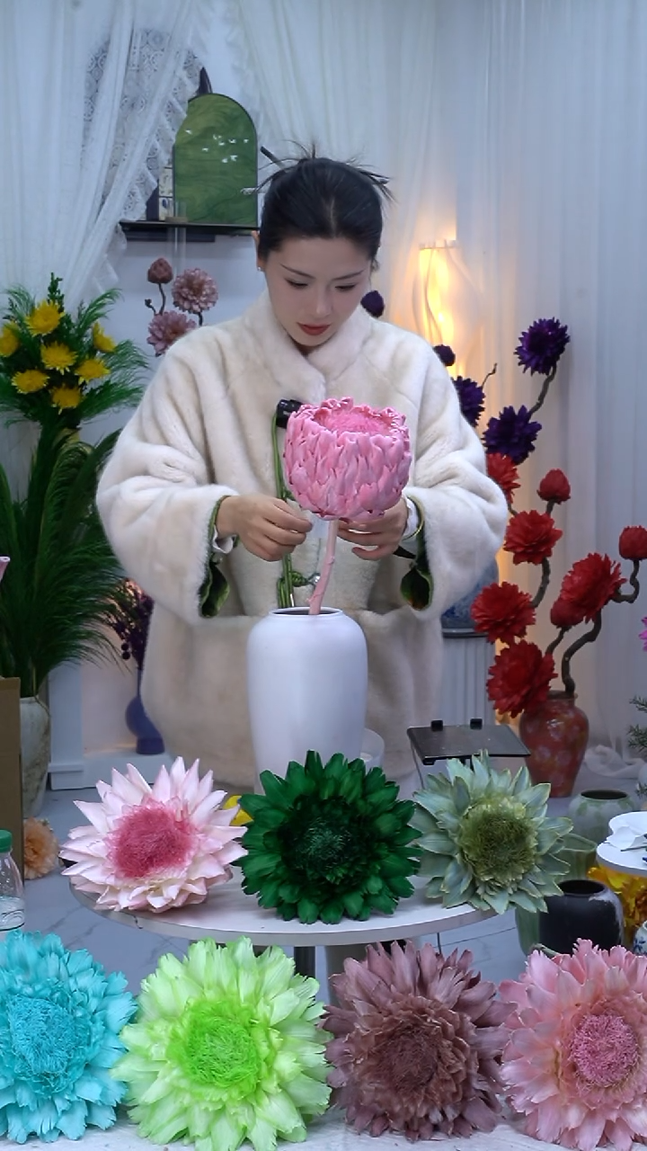 X****机永生洋蓟樱花粉单头8732