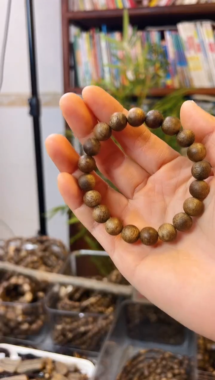 【闪购商品】沉香手串棋楠圆珠单圈