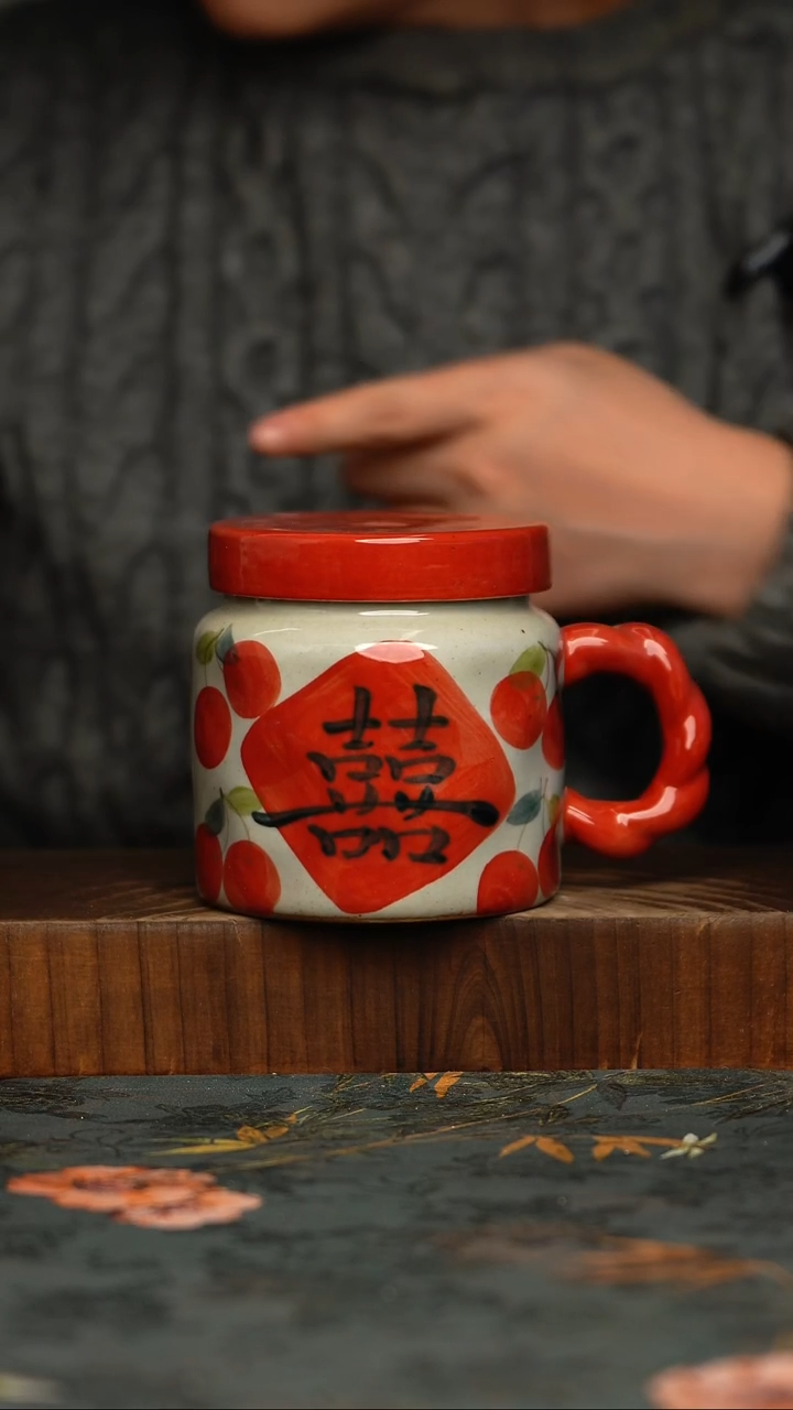 瓷片釉下彩手工手绘同款