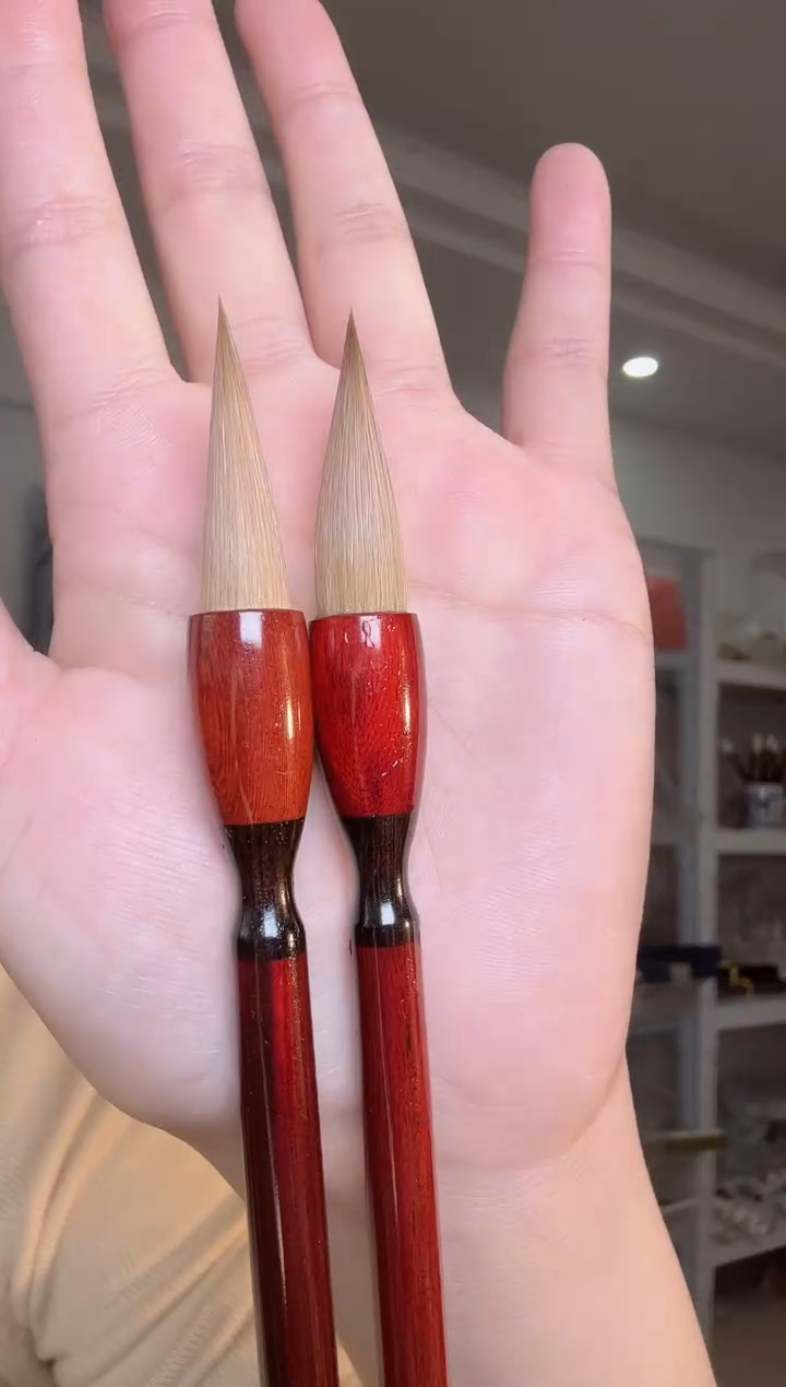 红木黑檀圈狼毫出锋3.6（2支）