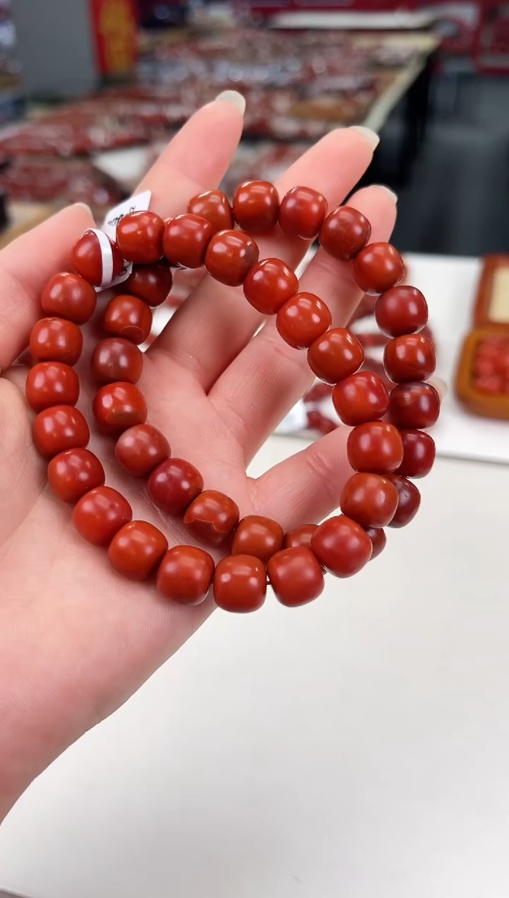 南红玛瑙瓦西老型手串10+未镶嵌（多样式发其一）