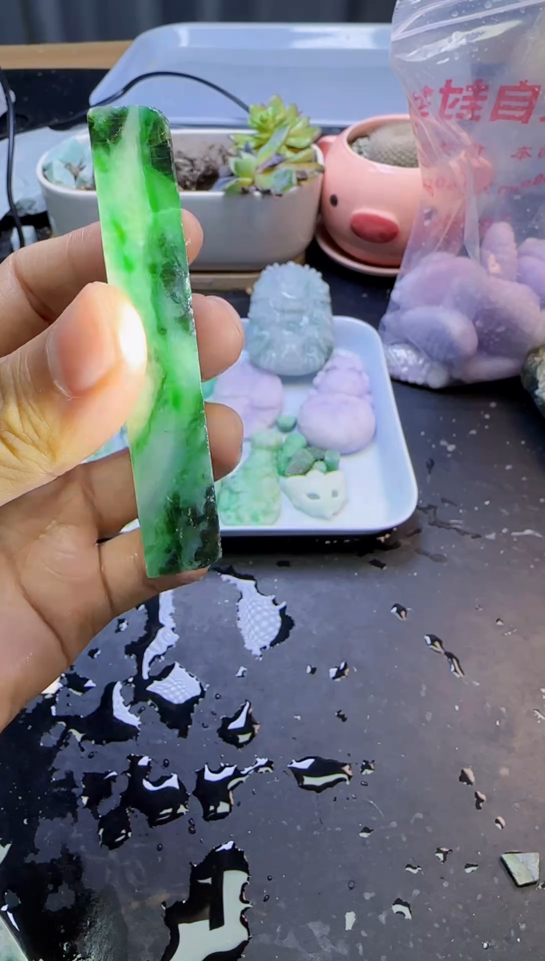 翡翠挂件未镶嵌064天然A货翡翠