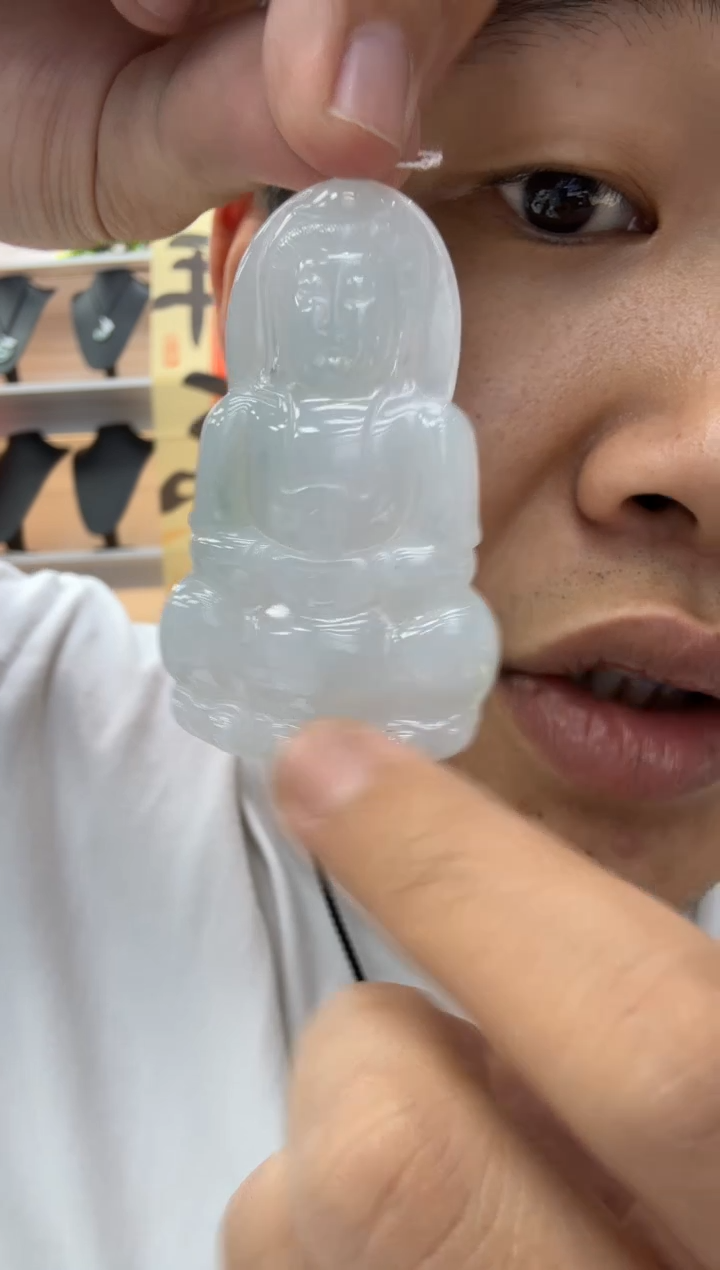 【闪购商品】翡翠颈饰未镶嵌天然翡翠A货孤品一件