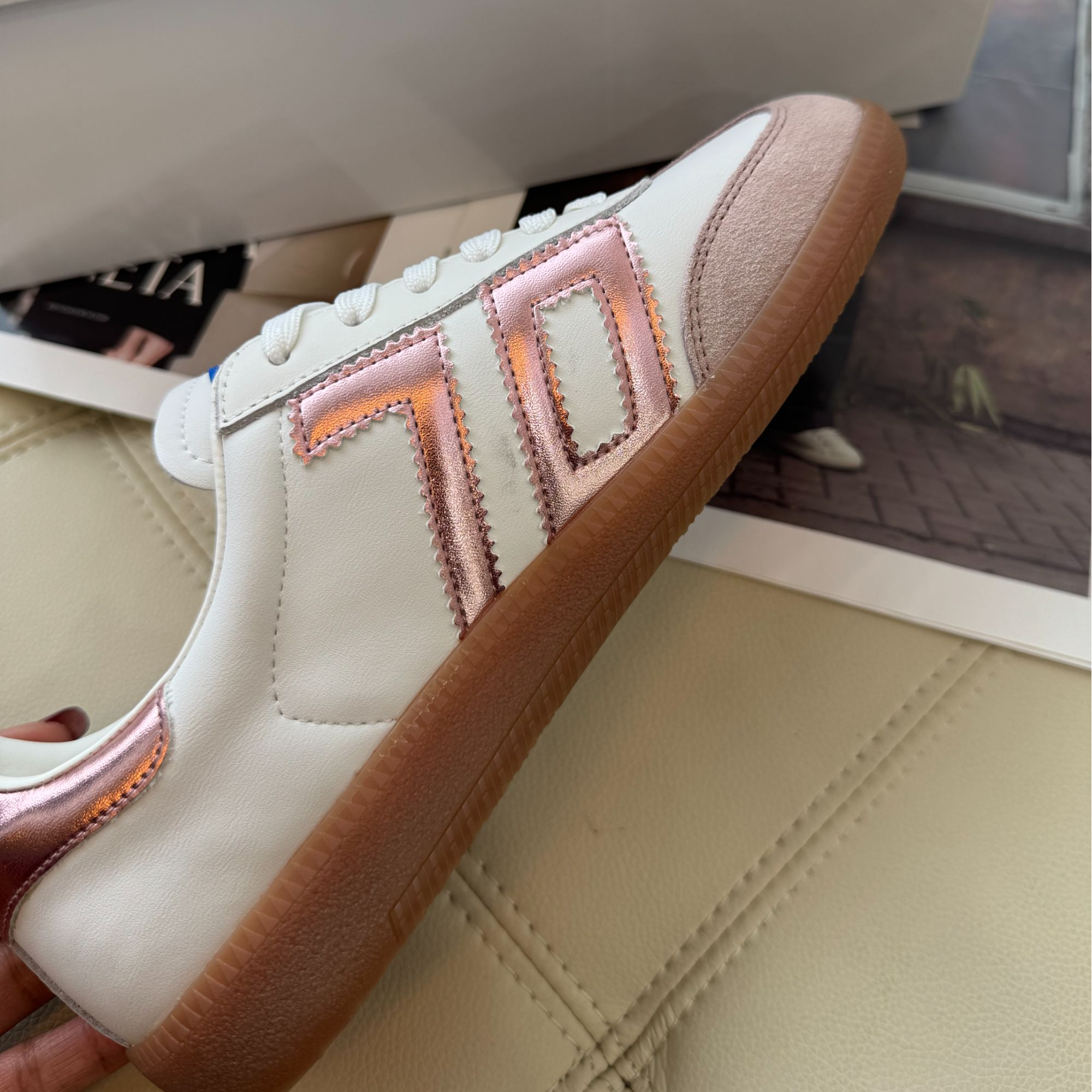 Eaglelyb【波嫂推荐】轻奢真皮休闲运动时尚德训板鞋